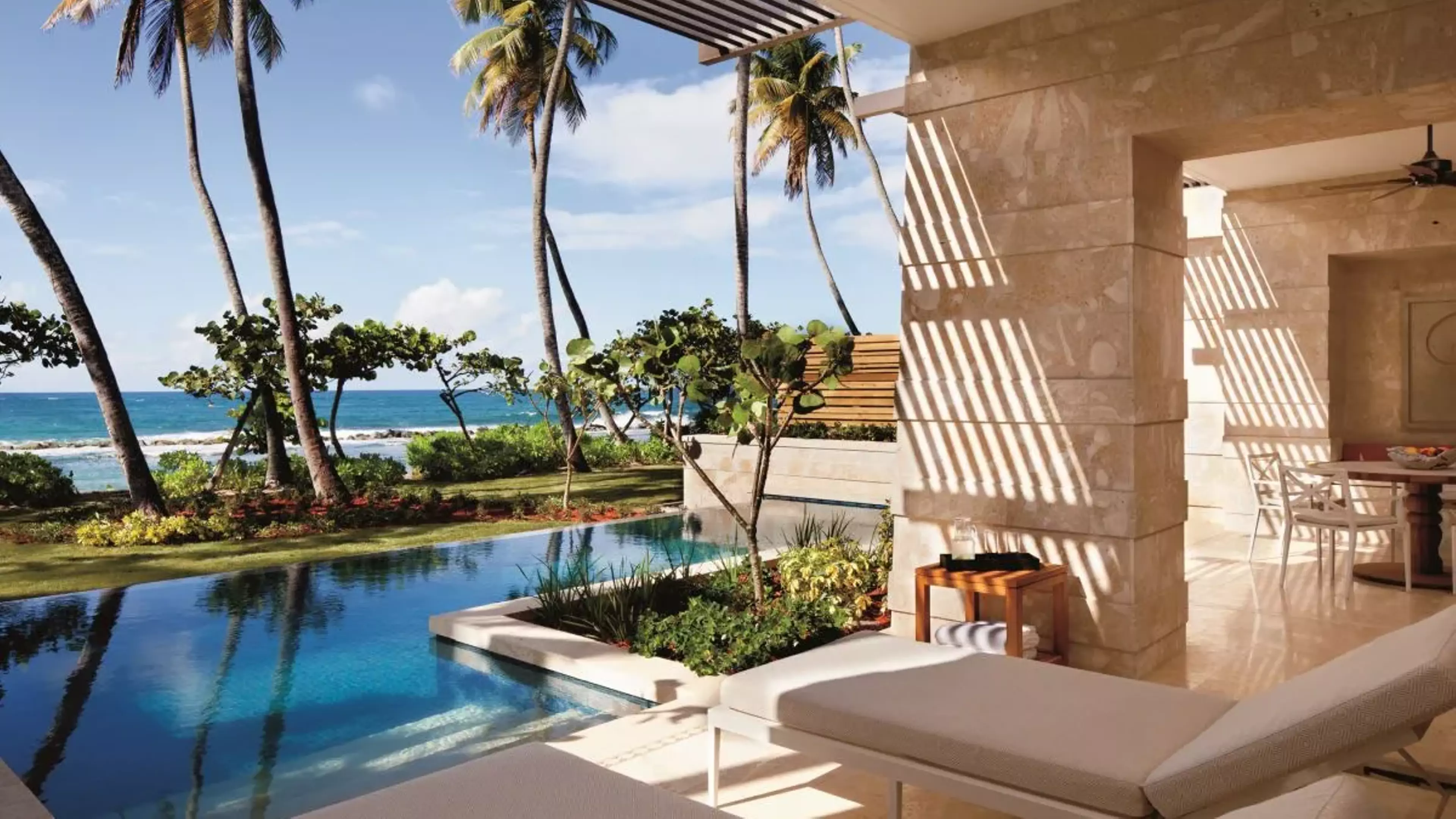 Pool and ocean view of Residences at at Ritz Carlton Reserve Ritz-Carlton Reserve, Dorado Beach, Puerto Rico